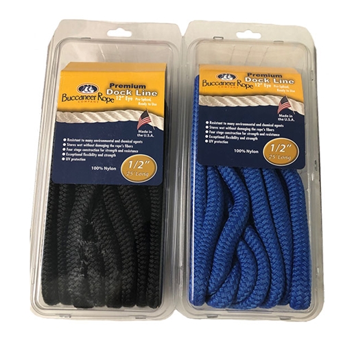 Blackburn Marine Buccaneer Double Braid Dock Line with eye