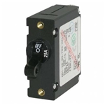 Blue Sea Systems A-Series Black Toggle Circuit Breakers - Single Pole | Blackburn Marine