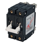 Blue Sea Systems C-Series White Toggle Circuit Breaker - Double Pole | Blackburn Marine