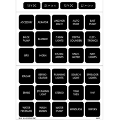 Blue Sea Systems Waterproof DC Label Kits | Blackburn Marine