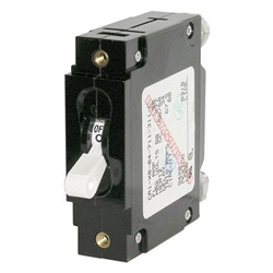 Blue Sea Systems C-Series White Toggle Circuit Breaker - Single Pole | Blackburn Marine