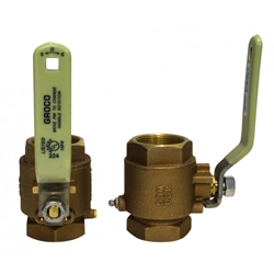 Groco IBV-1000 Bronze NPT 1" Inline Ball Valve | Blackburn Marine Valves & Marine Valve Accessories