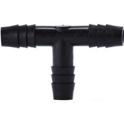 Black Polyethylene Tee Barbed On All Sides | Blackburn Marine