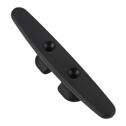 Schaefer 70-94 Open Base 4" Black Aluminum Cleat | Blackburn Marine Schaefer Sailboat Hardware